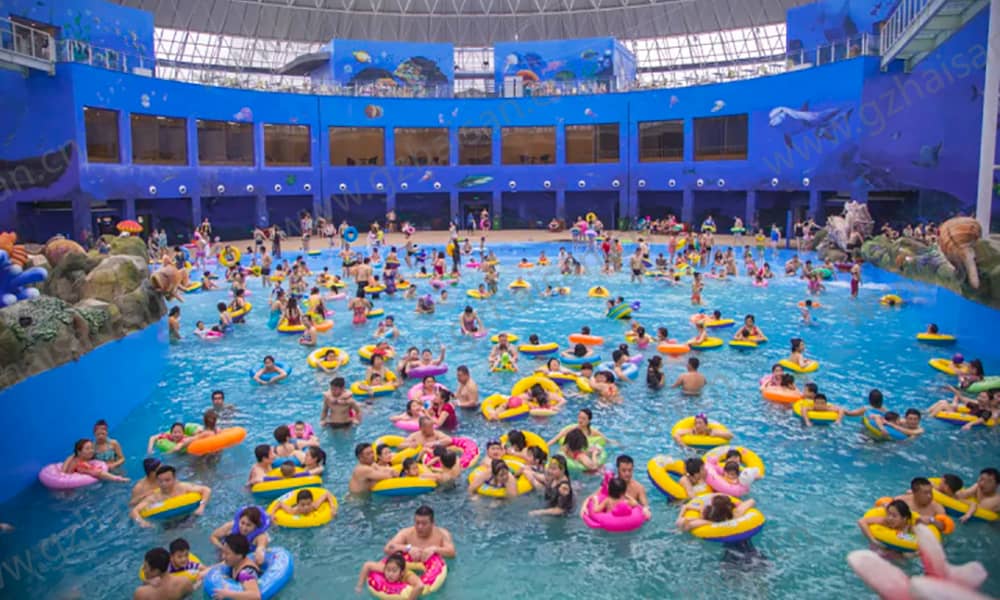 辽宁营口虹溪谷欢乐大世界室内海浪池